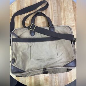 Fossil VTG Tan and Brown Men's Briefcase